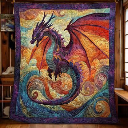 Mystic Dragon Abstract WY0602169CL Quilt
