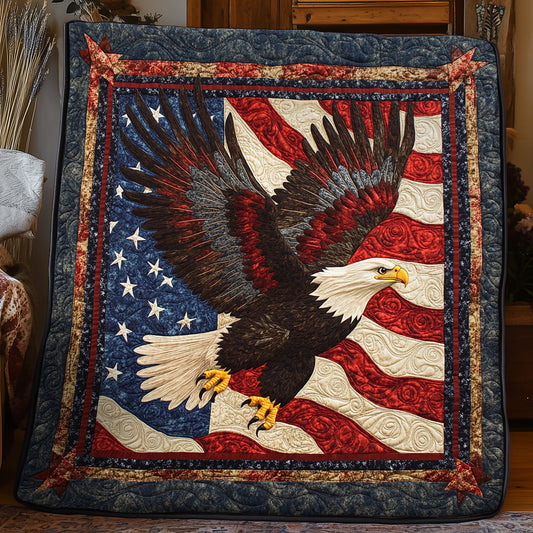 Patriotic Eagle American WX1306032CL Quilt