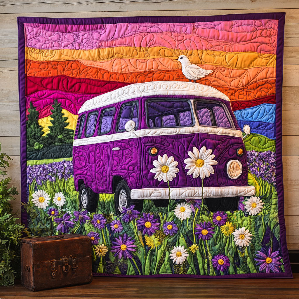 Purple Camper Van WJ0602031CL Quilt