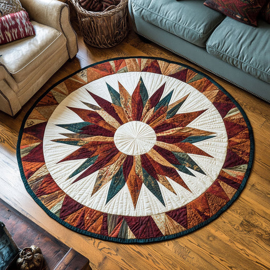 Native Thread WX0606037CL Quilted Round Mat