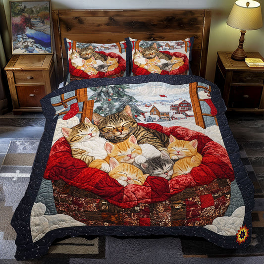 Sleeping Cat Family WY2711087CL Duvet Cover Set