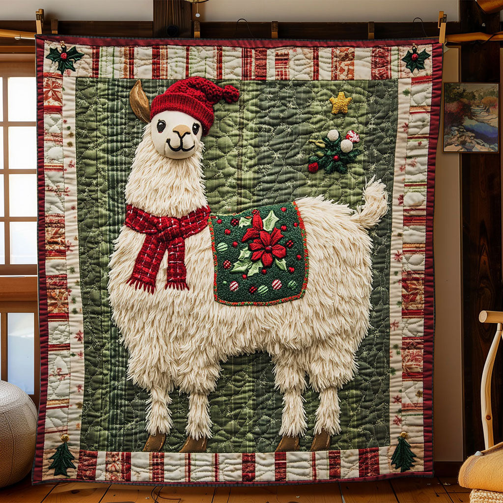 Llama Snowy Day WN1711053CL Quilt