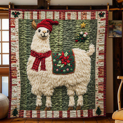 Llama Snowy Day WN1711053CL Quilt
