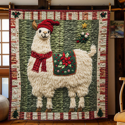 Llama Snowy Day WN1711053CL Quilt