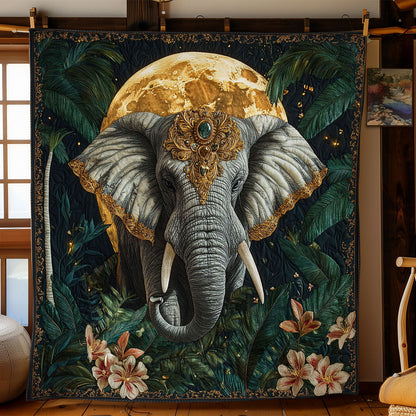 Mystic Midnight Elephant WY2301067CL Quilt