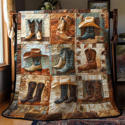 Vintage Boot And Hat WN3110029CL Quilt