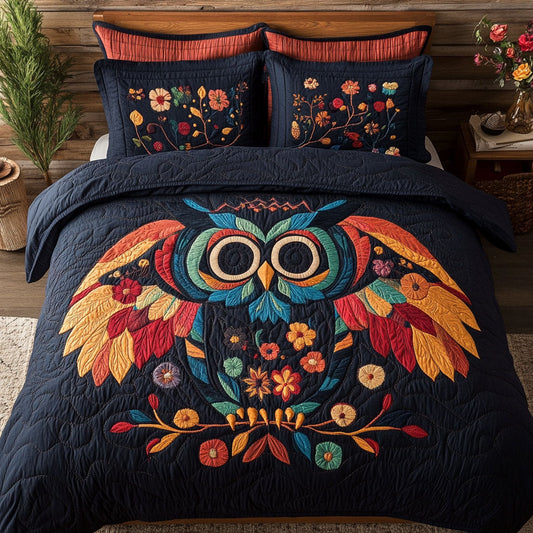 Flower Owl WJ1403039CL Duvet Cover Set
