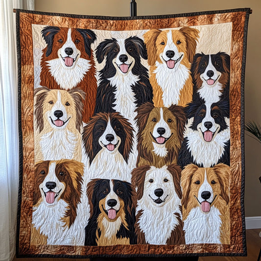 Cozy Border Collie CW0512015CL Quilt