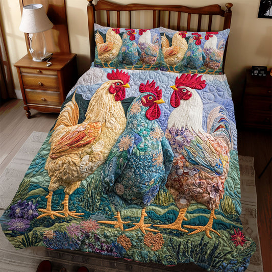 Triple Chicken WX2211094CL Duvet Cover Set