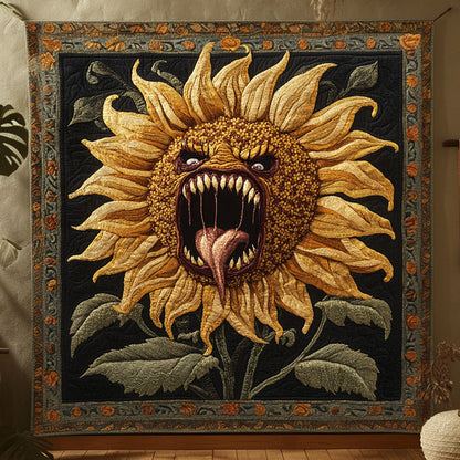 Terrifying Sunflower Venom WN1209044CL Quilt