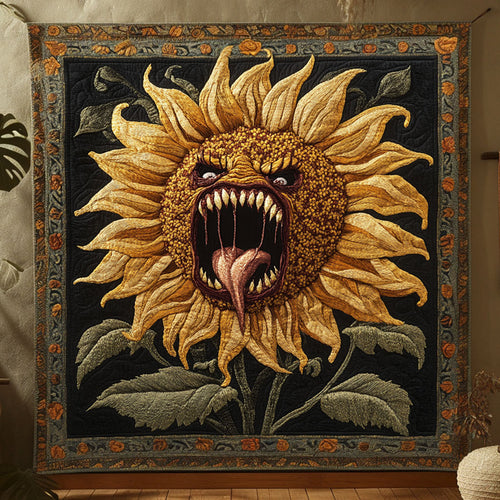 Terrifying Sunflower Venom WN1209044CL Quilt