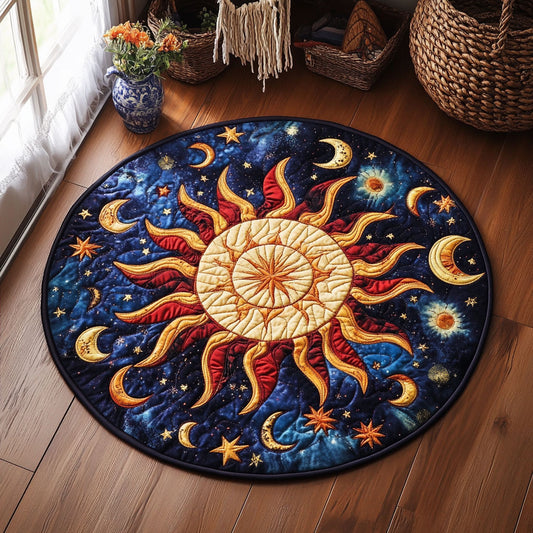 Solar Reverie WY2907083CL Quilted Round Mat