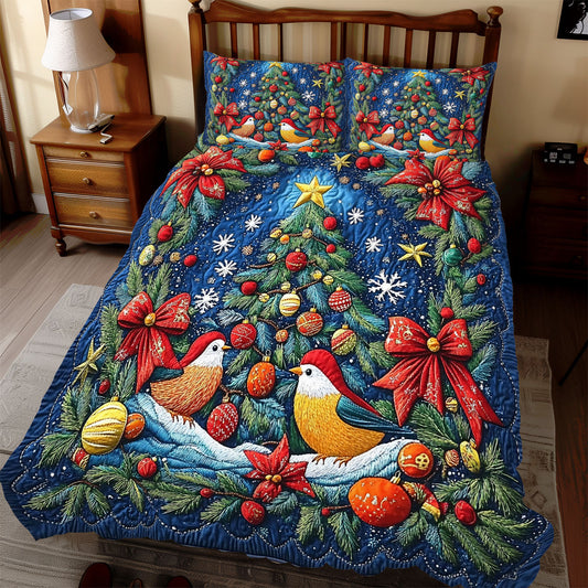 Christmas Wreath Bird WX0312038CL Duvet Cover Set