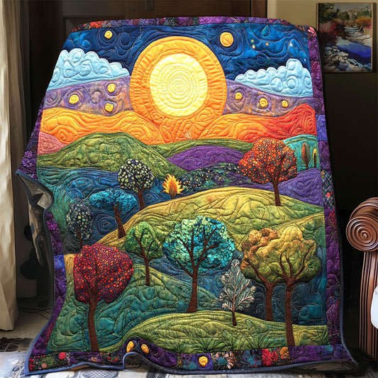 Sunset Mountainous WP1102024CL Quilt