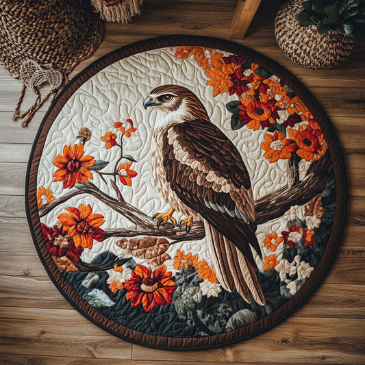 Floral Hawk WY1505025CL Quilted Round Mat