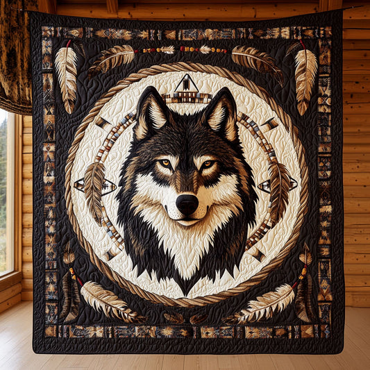 Wolf Native American CW1806050CL Quilt