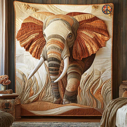 Rustic Elephant WN3010034CL Quilt