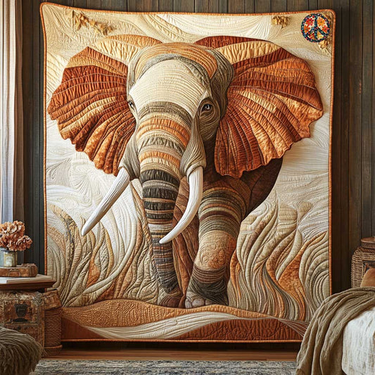 Rustic Elephant WN3010034CL Quilt