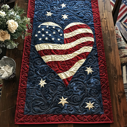 Home of the Brave CM2205035CL Quilted Table Runner