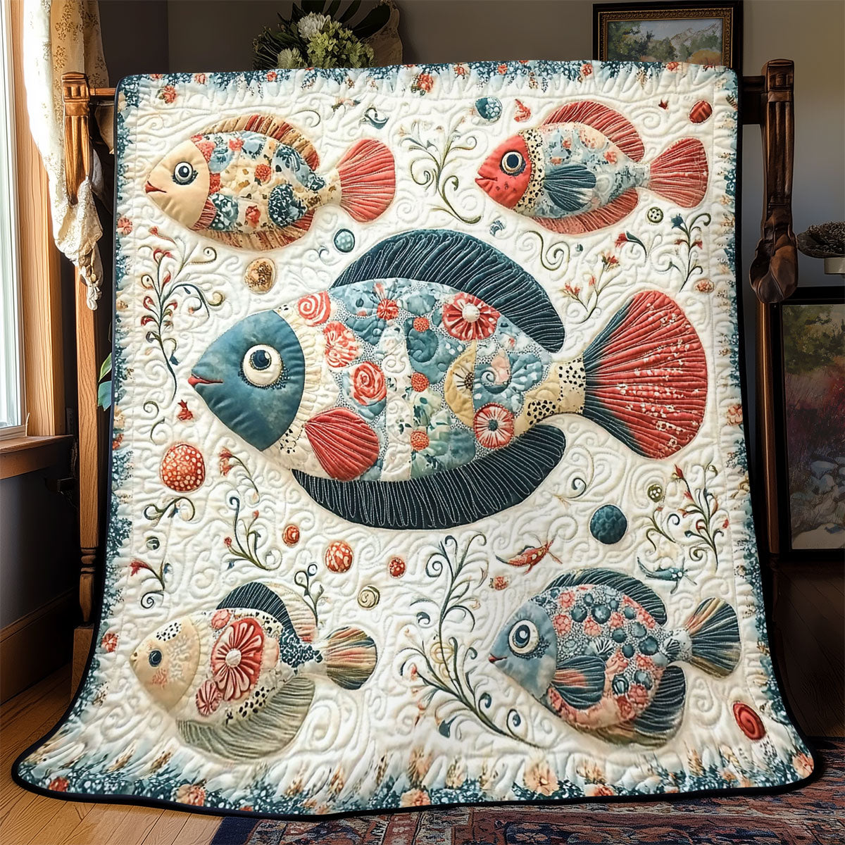 Fish Tale Bliss WJ0701007CL Quilt