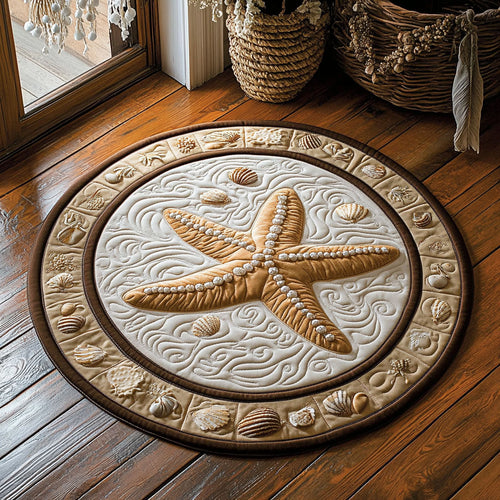 Golden Drift WY3007050CL Quilted Round Mat