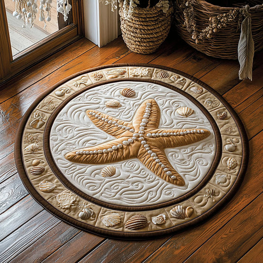 Golden Drift WY3007050CL Quilted Round Mat