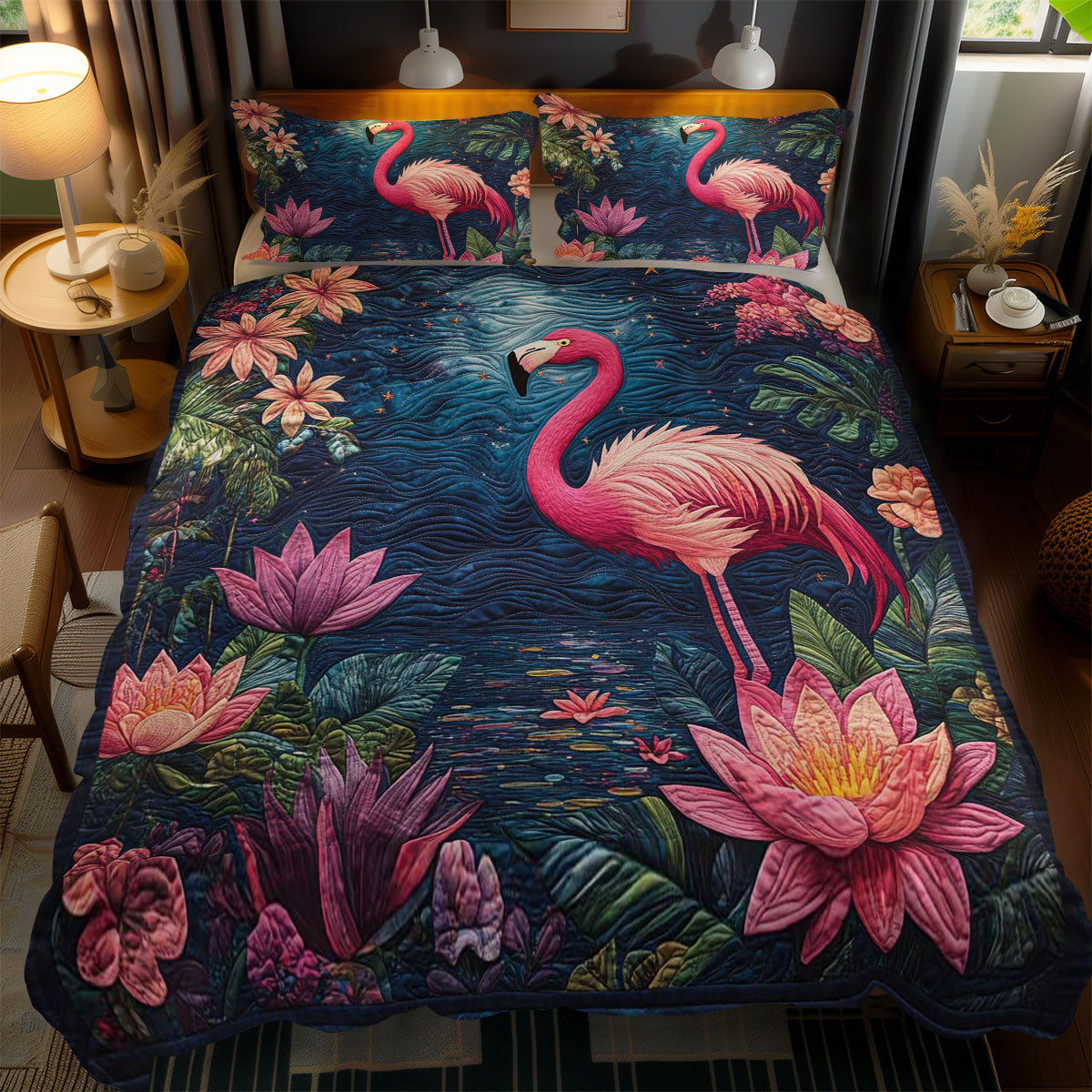 Vivid Flamingo WN1701161CL Duvet Cover Set