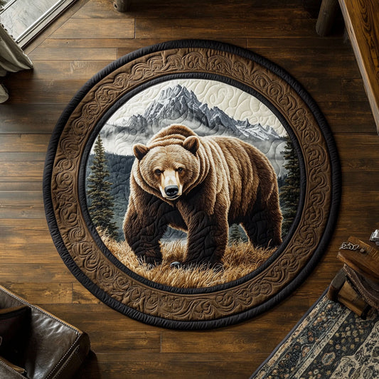 Spirit of Grizzly CW2907055CL Quilted Round Mat