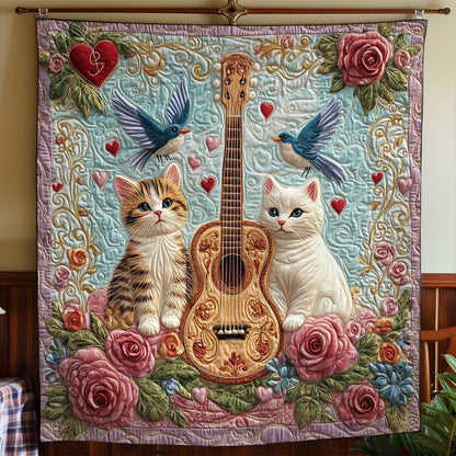 Kitten And Guitar WY3012021CL Quilt