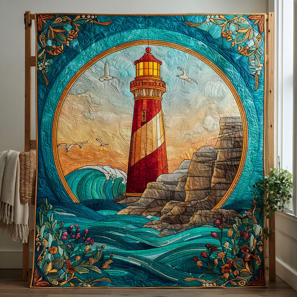 Sunset Lighthouse CW1301122CL Quilt