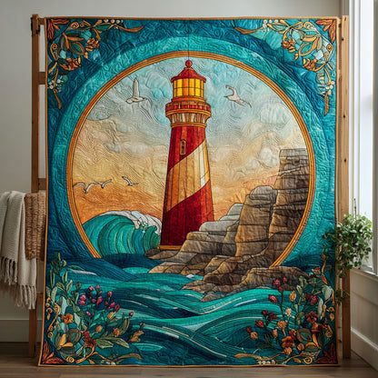 Sunset Lighthouse CW1301122CL Quilt