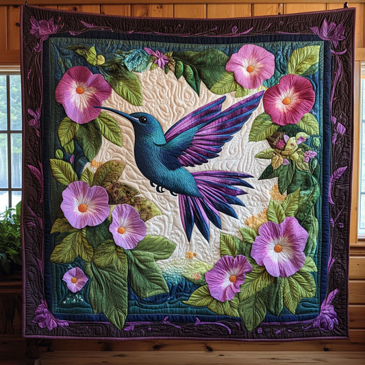 Hummingbird Morning Glory CW1707027CL Quilt