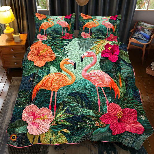 Joyful Flamingo WX2612106CL Duvet Cover Set