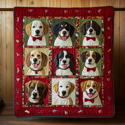 Nine Canine Companions WY0907022CL Quilt