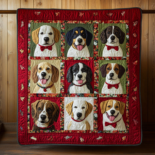 Nine Canine Companions WY0907022CL Quilt