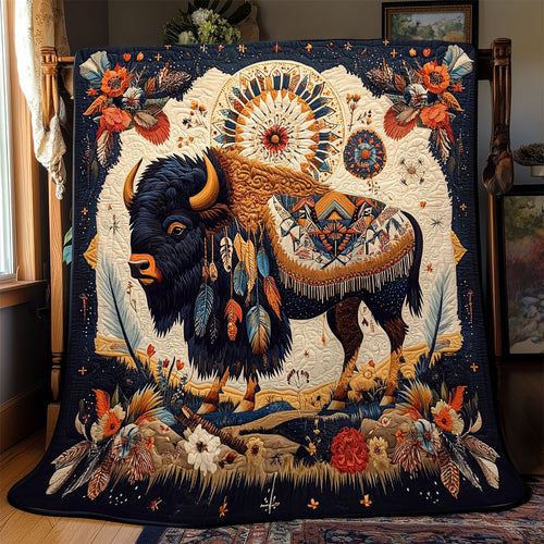 Bison Native American WJ3012001CL Quilt