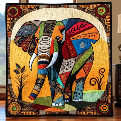 Tribal Elephant Heritage WN0910066CL Quilt