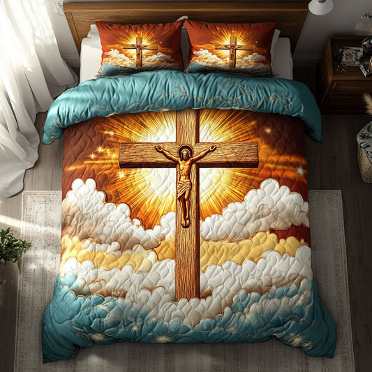 Golden Ray Cross WN2508064CL Duvet Cover Set