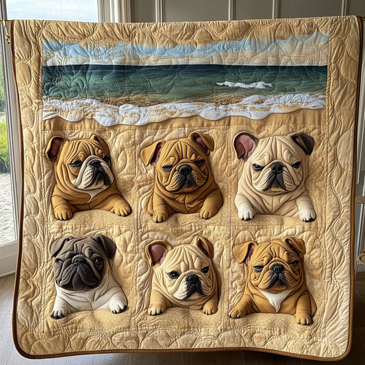 Bulldogs On The Beach WY1208002CL Quilt
