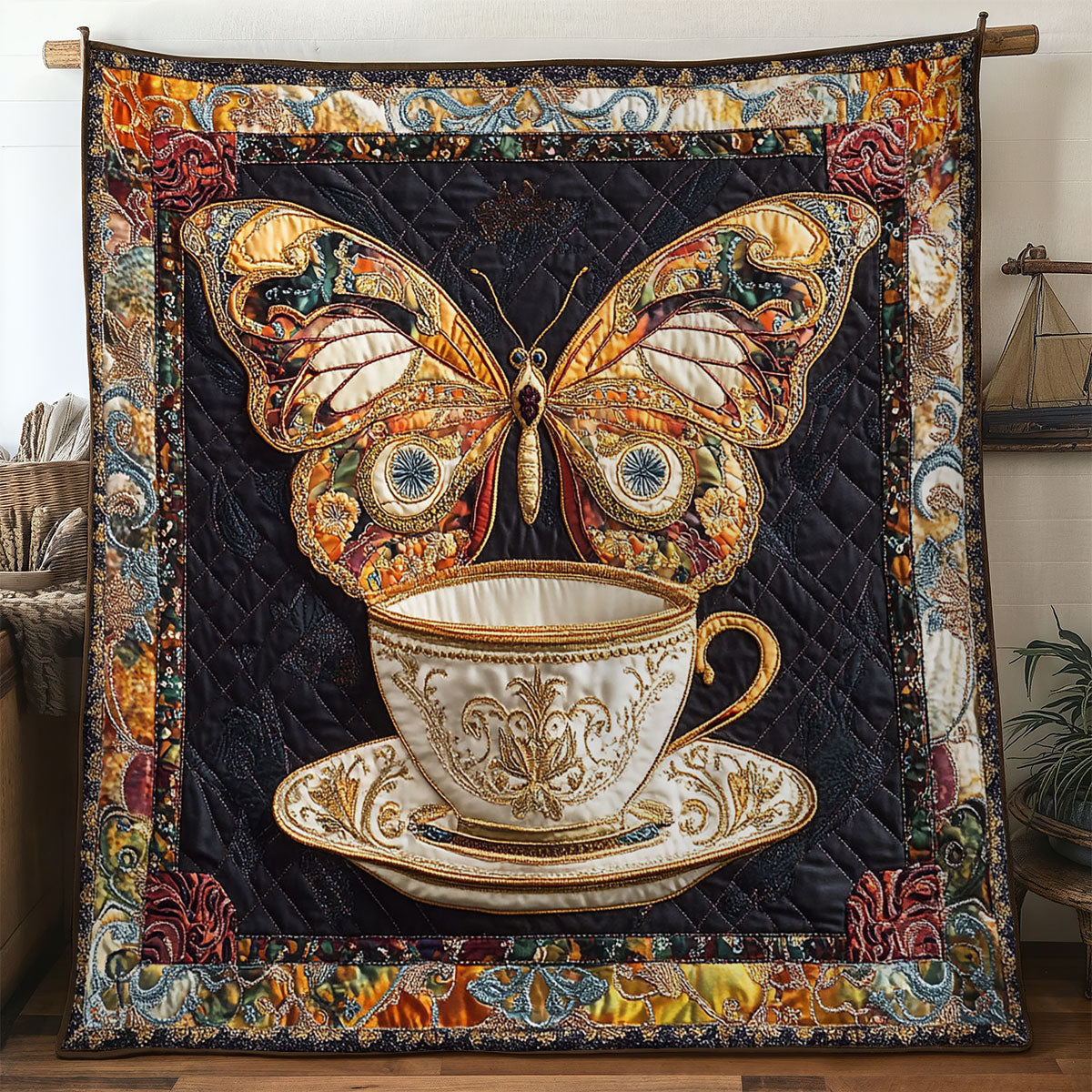 Butterfly Elegance WN0406018CL Quilt