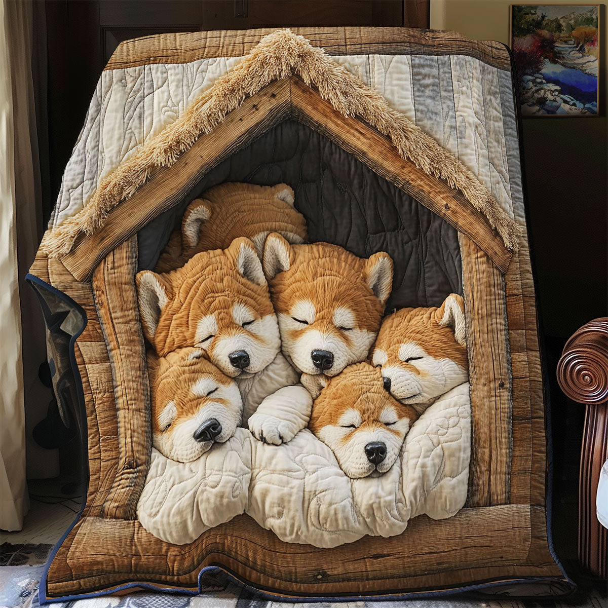 Cozy Doghouse CP1606027CL Quilt