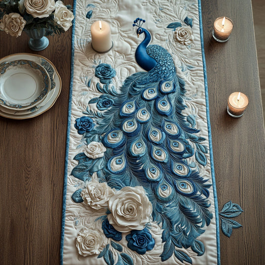 Royal Peacock CW0805021CL Quilted Table Runner