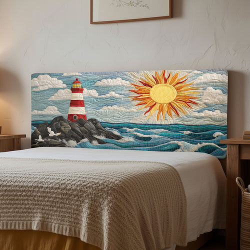 Sunny Red Lighthouse CW1512037CL Quilted Headboard Slipcover