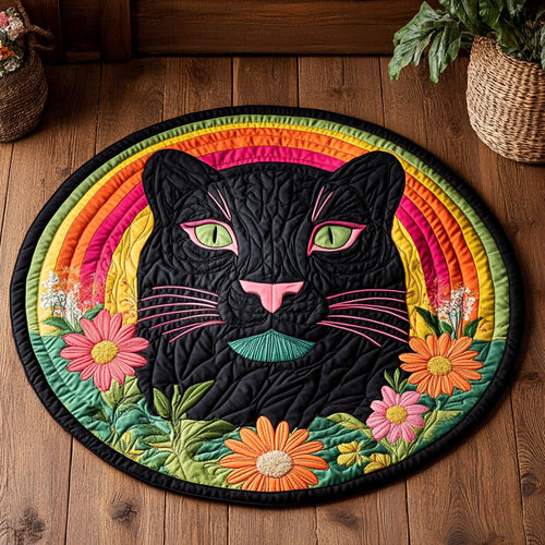 Black Gaze CP1606010CL Quilted Round Mat