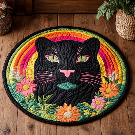 Black Gaze CP1606010CL Quilted Round Mat