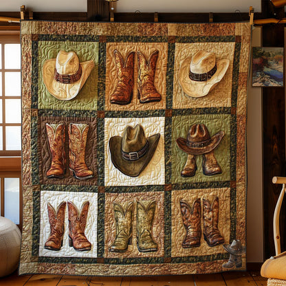 Rustic Boot And Hat WN3110016CL Quilt