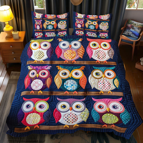 Colorful Owl WJ1812041CL Duvet Cover Set