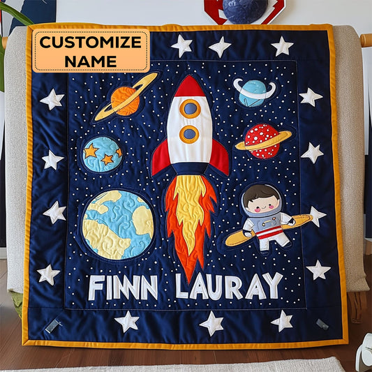 Star Rocket WJ2907015CL Personalized Baby Quilt