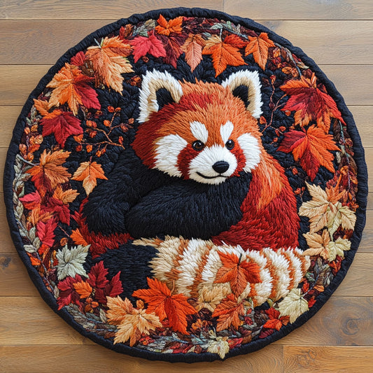 Red Panda Branch WN2905048CL Quilted Round Mat