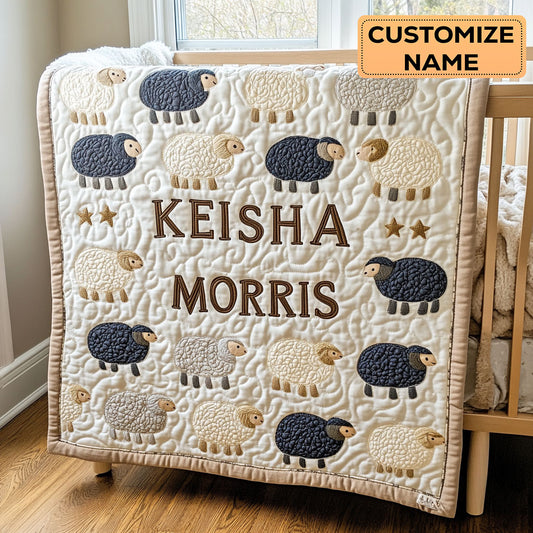 Woolly Dreams CP2207027CL Personalized Baby Quilt